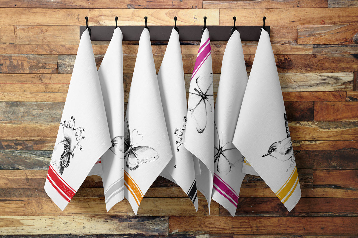 KITCHEN TOWELS ┃ HOME GOODS & APPAREL BY ARTIST ARIN WADDELL ┃ARIN
