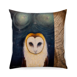 Owl Pillow - Hathaway Linen Chenille