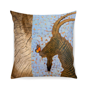 Ibex Pillow Wood - Herringbone Brown