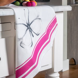 Lilac Pink Butterfly Kitchen Towel